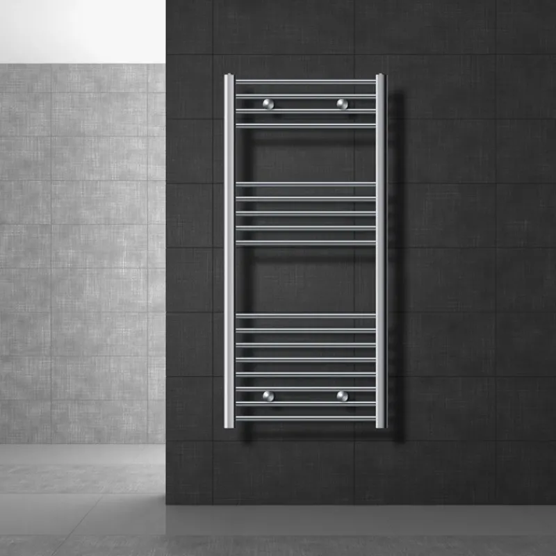 Badheizkörper Sahara 600x1200 mm Chrome gerade mit Seitenanschluss-ECD Germany Outlet