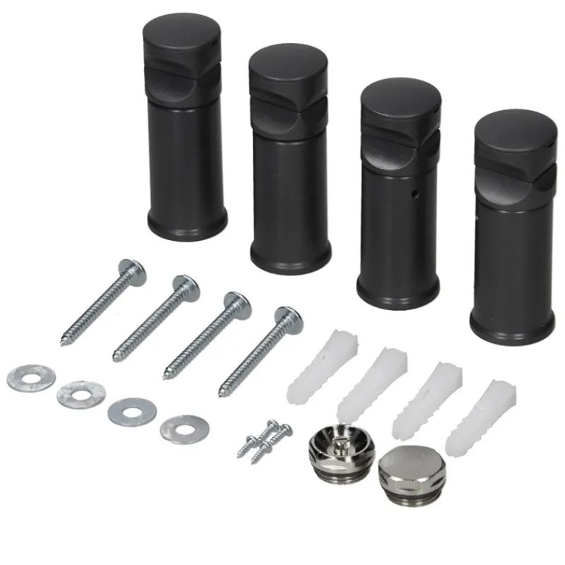 Badheizkörper Sahara 500x1200 mm Anthrazit gebogen mit Seitenanschluss-ECD Germany New