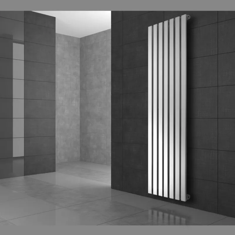 Badheizkörper Stella 260x1800 mm Weiß mit Wand Anschlussgarnitur-ECD Germany Discount