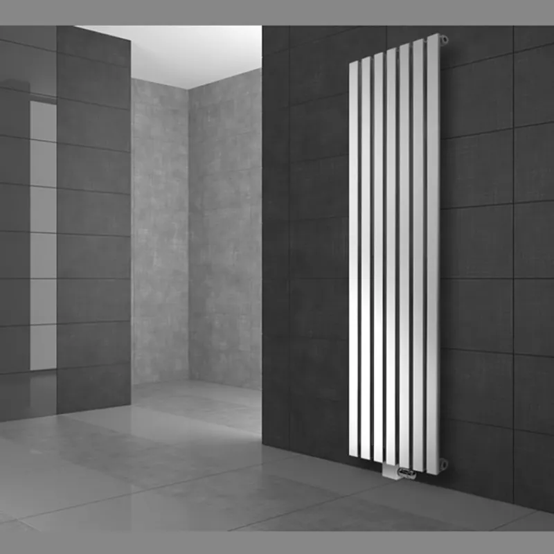 Badheizkörper Stella 370x1400 mm Weiß mit Universale Anschlussgarnitur-ECD Germany Outlet