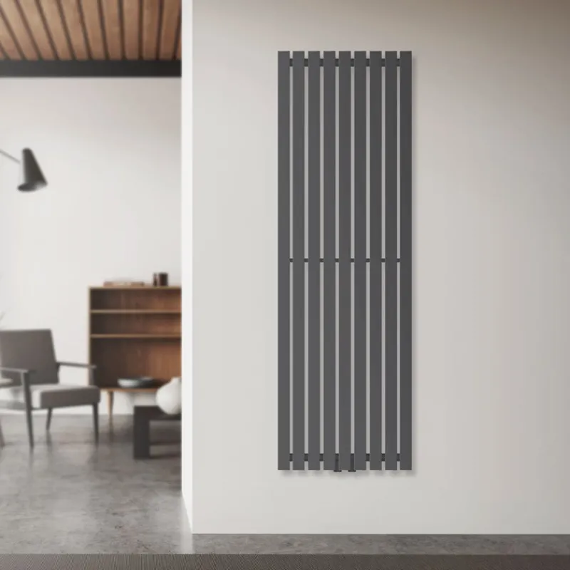 Badheizkörper Stella 480x1400 mm Anthrazit-ECD Germany New