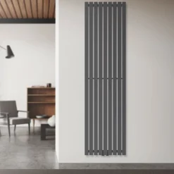 Badheizkörper Stella 480x1800 mm Anthrazit-ECD Germany Best