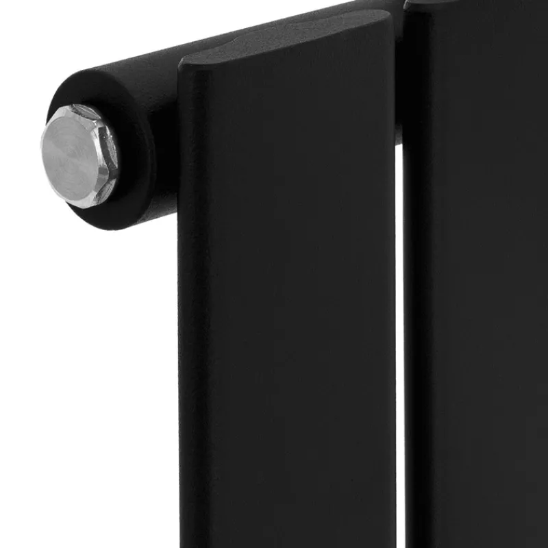 Badheizkörper Vertikal mit Mittelanschluss 480x1600 mm Schwarz matt LuxeBath-ECD Germany Sale