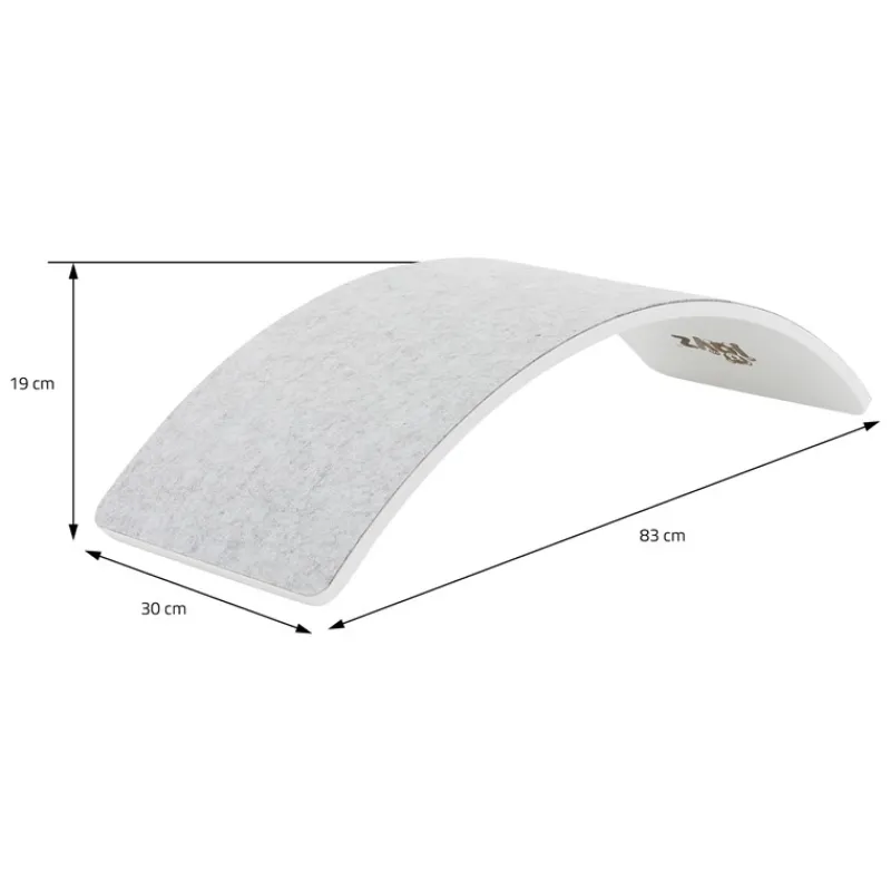 Balance Board für Kinder 83x30 cm Grau/Weiß aus Lindensperrholz bis 100kg Joyz-ECD Germany Outlet