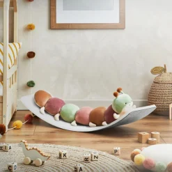 Balance Board für Kinder 83x30 cm Grau/Weiß aus Lindensperrholz bis 100kg Joyz-ECD Germany Outlet