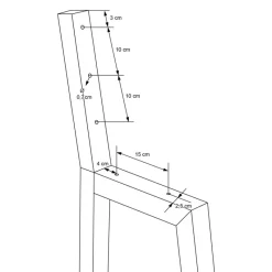 Bankgestell Bankkufen 2er Set H-Design 47 x 77,5 cm schwarz aus Stahl ML-Design-ECD Germany Hot