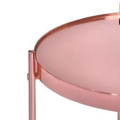 Beistelltisch Ø 43x45 cm Kupfer aus Metall WOMO-Design-ECD Germany New