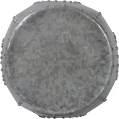 Beistelltisch Ø 38x43 cm Silber aus Metall WOMO-Design-ECD Germany Sale