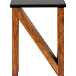 Beistelltisch N-Form 45x30x60 cm Braun aus Akazienholz  WOMO-Design-ECD Germany Discount