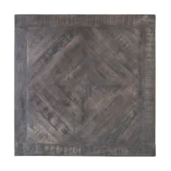 Beistelltisch 60x60 cm Grau, Unikat, handgefertigt aus Mangoholz WOMO-Design-ECD Germany Clearance