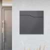 Briefkasten mit Zeitungsfach 37x11x37 cm Anthrazit aus Edelstahl ML-Design-ECD Germany Outlet