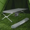 Campingbett Feldbett klappbar 210x83x46 cm Grau mit Tragetasche bis 150 kg HAUKI-ECD Germany Sale