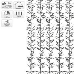 Cluster Lichterkette LED 8,5m, 1152 LEDs Warmweiß, 8 Leuchtmodi IP44 Innen/Außen-ECD Germany Outlet