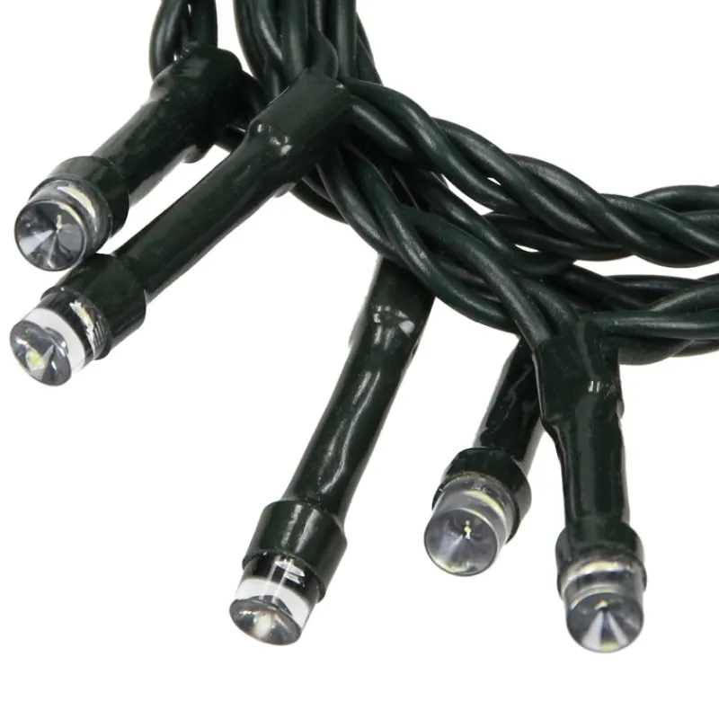 Cluster Lichterkette LED 36m, 480 LEDs Kaltweiß, 8 Leuchtmodi IP44 Innen/Außen-ECD Germany Online