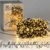 Cluster Lichterkette LED 5,5m, 768 LEDs Warmweiß, 8 Leuchtmodi IP44 Innen/Außen-ECD Germany Best