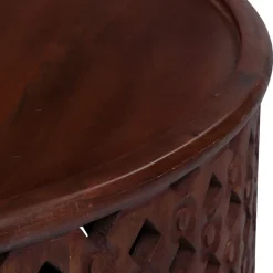 Couchtisch Ø 100x45 cm Braun aus Mangoholz  WOMO-Design-ECD Germany Best