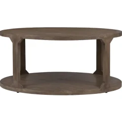 Couchtisch Ø 100x45 cm Natur aus Mangoholz WOMO-Design-ECD Germany