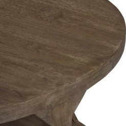 Couchtisch Ø 100x45 cm Natur aus Mangoholz WOMO-Design-ECD Germany