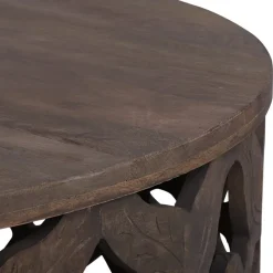 Couchtisch Ø 100x45 cm Natur aus Mangoholz WOMO-Design-ECD Germany Outlet