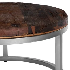 Couchtisch Ø 70x35 cm Natur aus Akazienholz WOMO-Design-ECD Germany Online