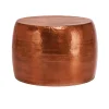 Couchtisch Ø 59x41cm Kupfer aus Aluminium-Legierung in Hammerschlag-Technik WOMO-DESIGN-ECD Germany Sale