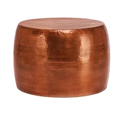Couchtisch Ø 59x41cm Kupfer aus Aluminium-Legierung in Hammerschlag-Technik WOMO-DESIGN-ECD Germany Sale