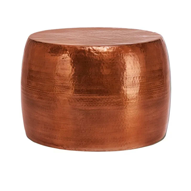 Couchtisch Ø 59x41cm Kupfer aus Aluminium-Legierung in Hammerschlag-Technik WOMO-DESIGN-ECD Germany Sale