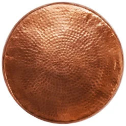 Couchtisch Ø 59x41cm Kupfer aus Aluminium-Legierung in Hammerschlag-Technik WOMO-DESIGN-ECD Germany Sale