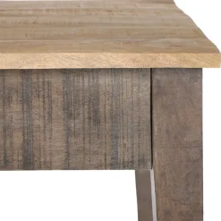 Couchtisch mit Schublade 117x70x45,5 cm Natur aus Mangoholz WOMO-Design-ECD Germany Best