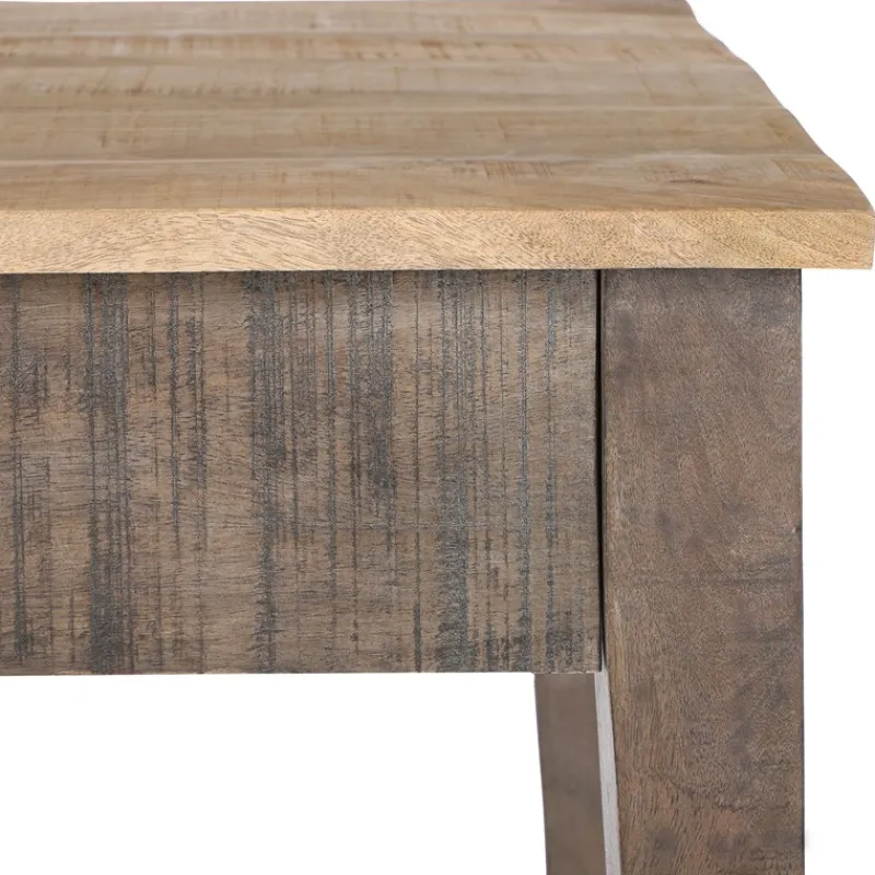 Couchtisch mit Schublade 117x70x45,5 cm Natur aus Mangoholz WOMO-Design-ECD Germany Best