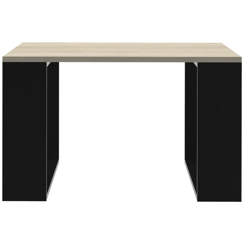 Couchtisch 65x65x40 cm Eiche-Optik/Schwarz ML-Design-ECD Germany Hot