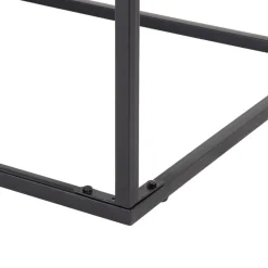 Couchtisch 120x60x46 cm Grau aus Metall und Mangoholz WOMO-Design-ECD Germany Best