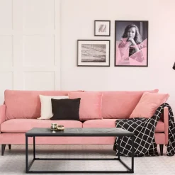 Couchtisch 120x60x46 cm Grau aus Metall und Mangoholz WOMO-Design-ECD Germany Best