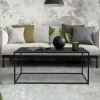 Couchtisch 110x40x50,5 cm Schwarz aus Metall ML-Design-ECD Germany Hot