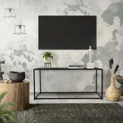 Couchtisch 110x40x50,5 cm Schwarz aus Metall ML-Design-ECD Germany Hot