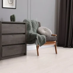 Deluxe PVC Klebevinylboden für 2,23 m² Weiß Eiche 2 mm dick ML-Design-ECD Germany Outlet