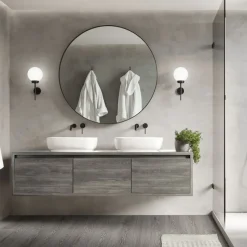 Deluxe PVC Klebevinylboden für 2,3 m² Eiche Grau 2 mm dick ML-Design-ECD Germany Clearance