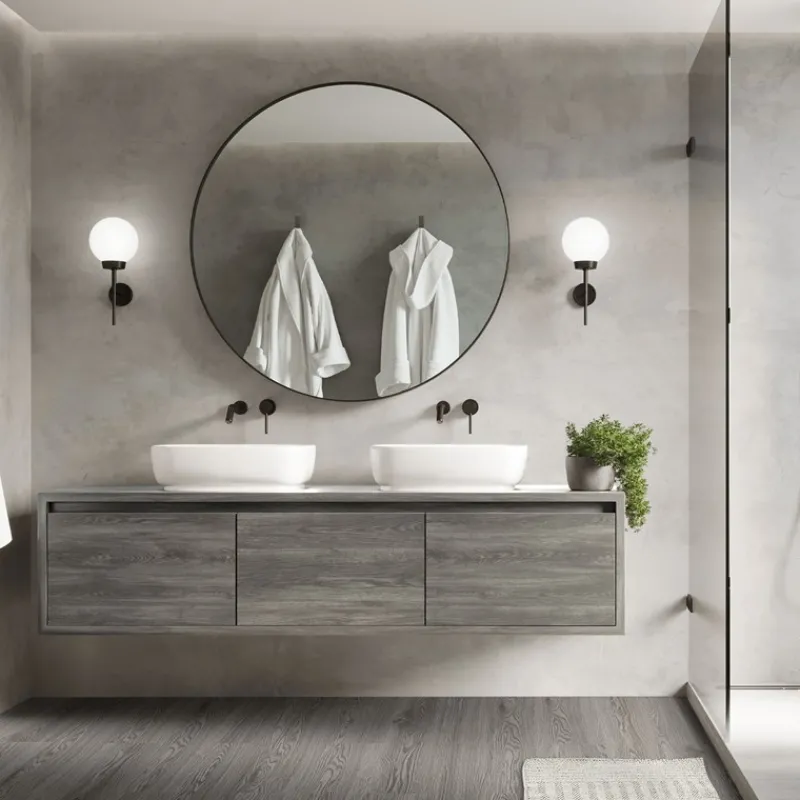 Deluxe PVC Klebevinylboden für 2,3 m² Eiche Grau 2 mm dick ML-Design-ECD Germany Clearance