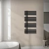 Design Badheizkörper Iron EM 500x1000 mm Schwarz matt Luxe Bath-ECD Germany New