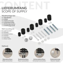 Design Badheizkörper Iron EM 600x1400 mm Schwarz matt Luxe Bath-ECD Germany Online