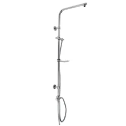 Duscharmatur 105 cm chrom für Regenduschen Oval-ECD Germany Best