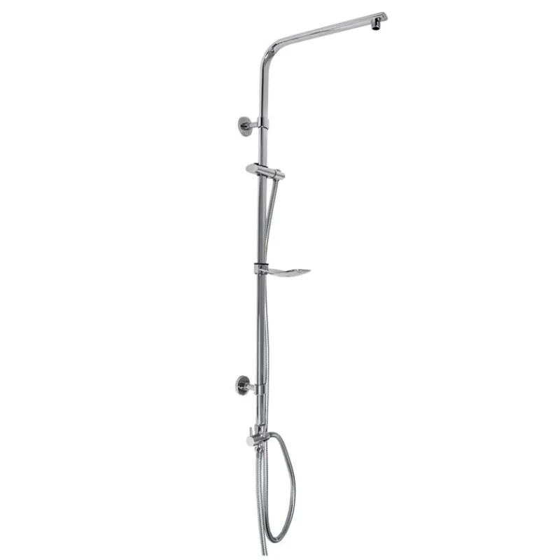 Duscharmatur 105 cm chrom für Regenduschen Oval-ECD Germany Best