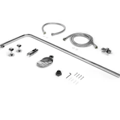 Duscharmatur 105 cm chrom für Regenduschen Oval-ECD Germany Best