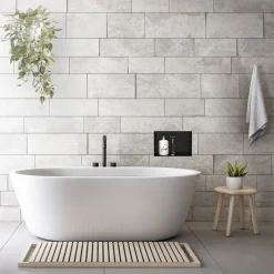 Duschnische 30x20 cm Schwarz aus Edelstahl Unterputz Rahmen Wandnische Duschablage LuxeBath-ECD Germany New