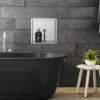 Duschnische 30x30 cm Silber aus Edelstahl Wandnische Duschablage LuxeBath-ECD Germany Discount