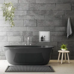 Duschnische 30x30 cm Silber aus Edelstahl Wandnische Duschablage LuxeBath-ECD Germany Discount