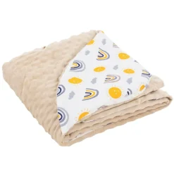 Einschlagdecke mit Kapuze 84x84 cm Regengobenmuster aus Baumwolle Joyz-ECD Germany Outlet