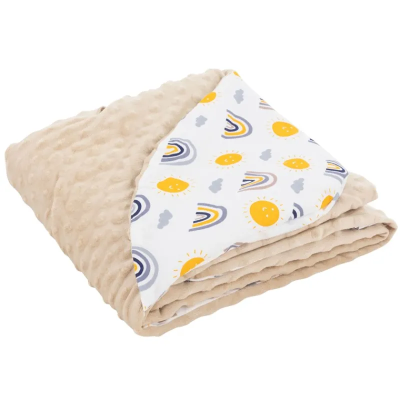 Einschlagdecke mit Kapuze 84x84 cm Regengobenmuster aus Baumwolle Joyz-ECD Germany Outlet