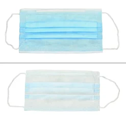 Einwegmasken 50 Stück 3-lagig Vliesmaterial blau-ECD Germany Best