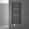 Elektrischer Badheizkörper mit Heizstab 900W 600x1500 mm Anthrazit gerade mit Seitenanschluss LuxeBath-ECD Germany Sale